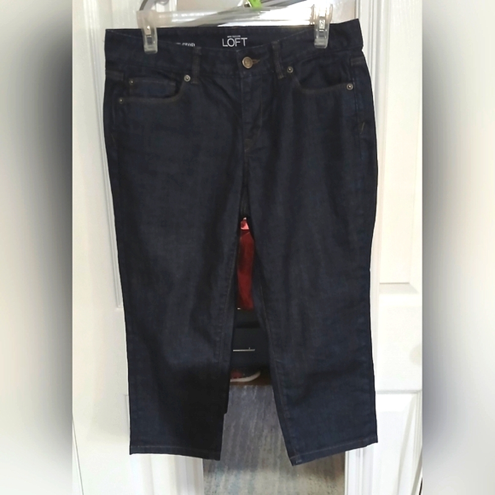 LOFT Indigo  Curvy & Cropped Jeans - Picture 9 of 10